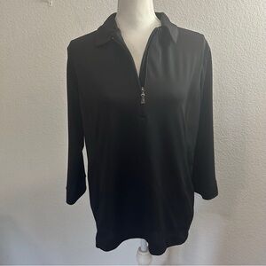 Women's Black Sport Haley Pull Over Jacket Size XL